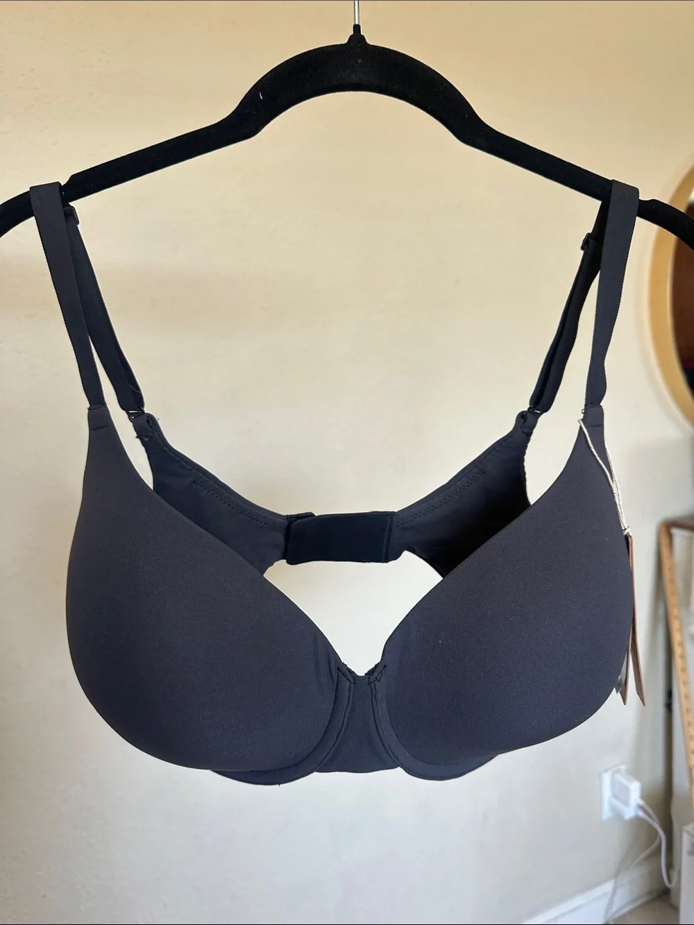 NWT SKIMS Fits Everybody Demi T-Shirt Bra BR-UWR- 2294 ONYX size 36DD
